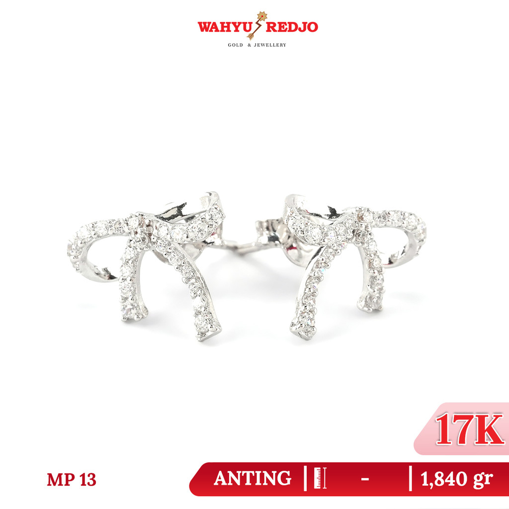 Anting-Anting Emas Putih 17K Wahyu Redjo AN-17K-31738130-PMR