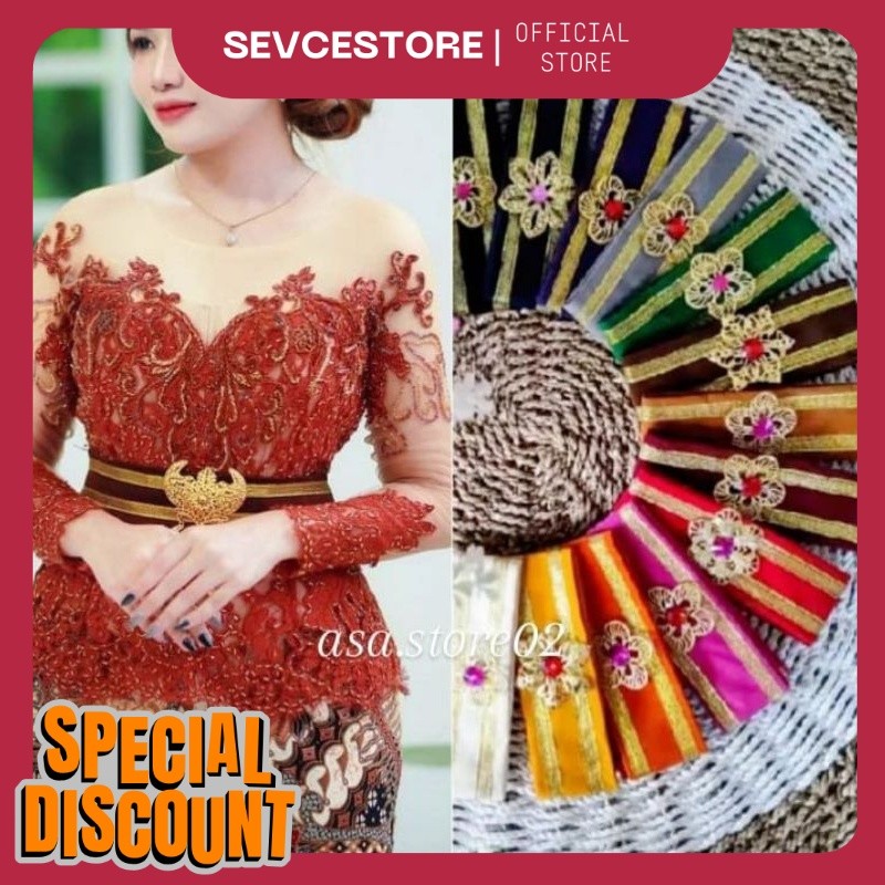 Ikat Pinggang Wanita Free Bros//OBI BLUDRU Obi Kebaya Bali/Ikat Pinggang Kebaya/Flash Sale AS