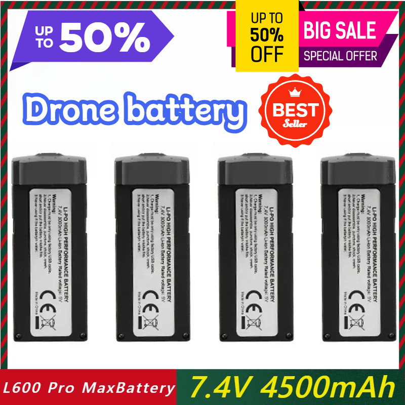 7.4V 4500mAh L600 ProMax Drone Bateria para LYZRC Life L600 ProMax Dron Quadcopter Bateria Acessório