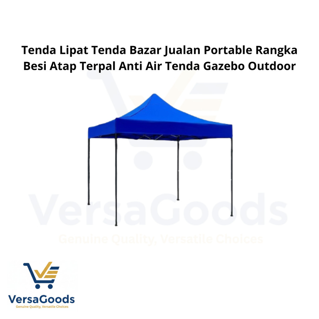 Tenda Lipat Tenda Bazar Jualan Portable Rangka Besi Atap Terpal Anti Air Tenda Gazebo Outdoor