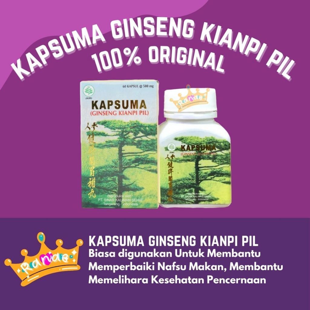 (APOTEK PERMATA) Kapsuma ginseng kianpi ~AP _CPP