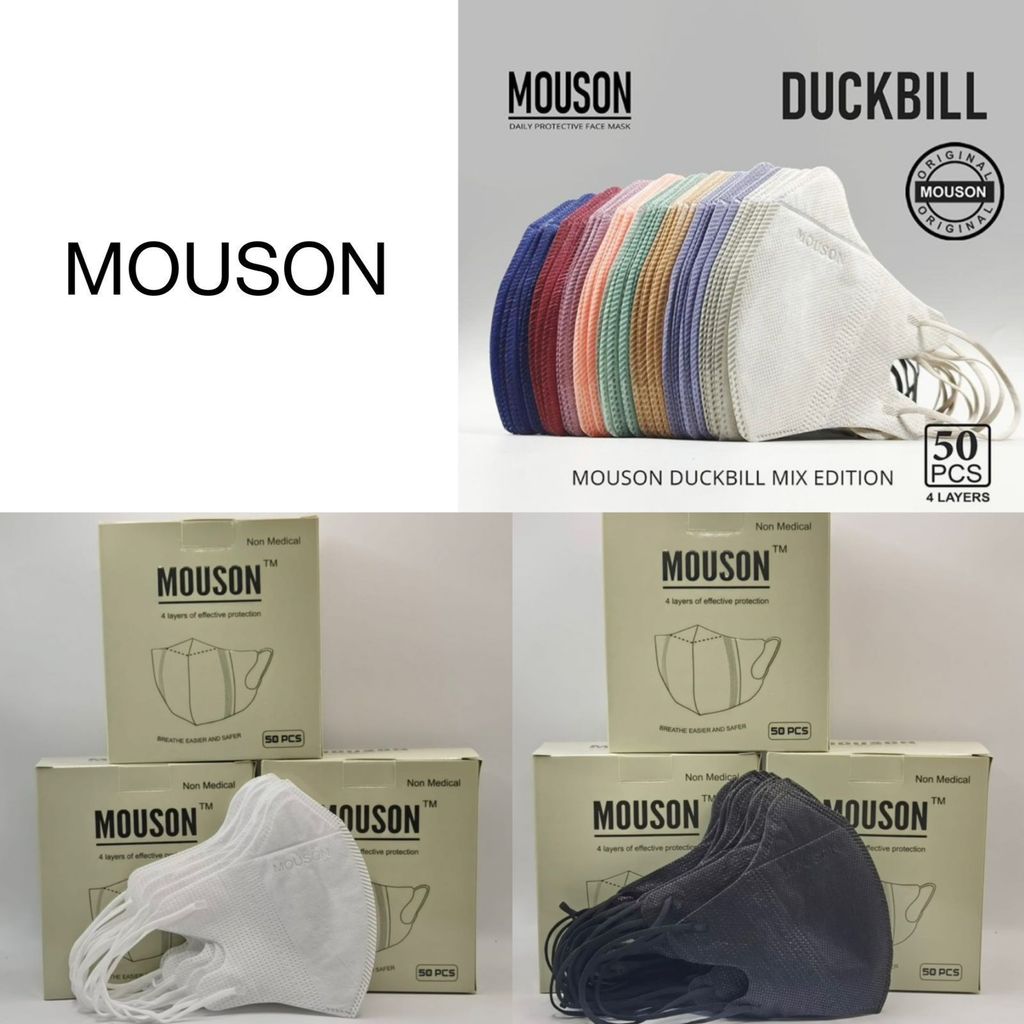 Duckbill Mouson | Masker Duckbill 50 Pcs Tebal | Masker Mouson