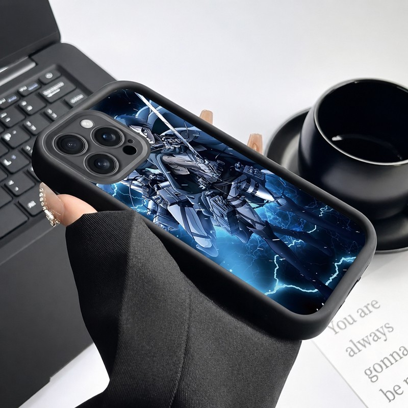 Casing Cocok Karakter Attack On Titan Dengan Pedang Untuk Samsung A02-A05 A10-A15 A20-A24 A30 A31 A3