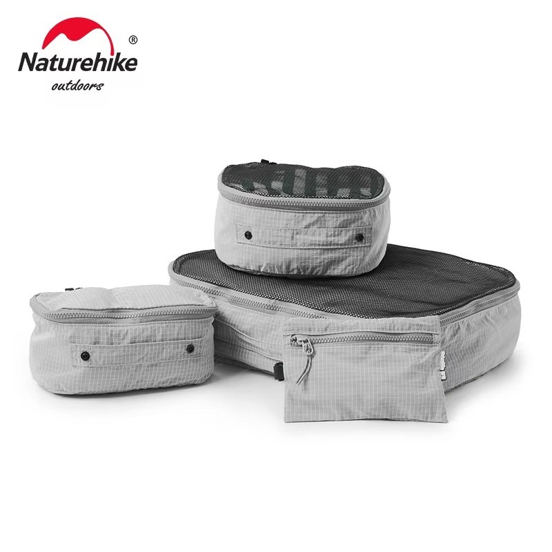 NATUREHIKE ModBox Packing Cube Organizer Tas Travel Makeup Ultralight Mesh Storage Bag Waterproof