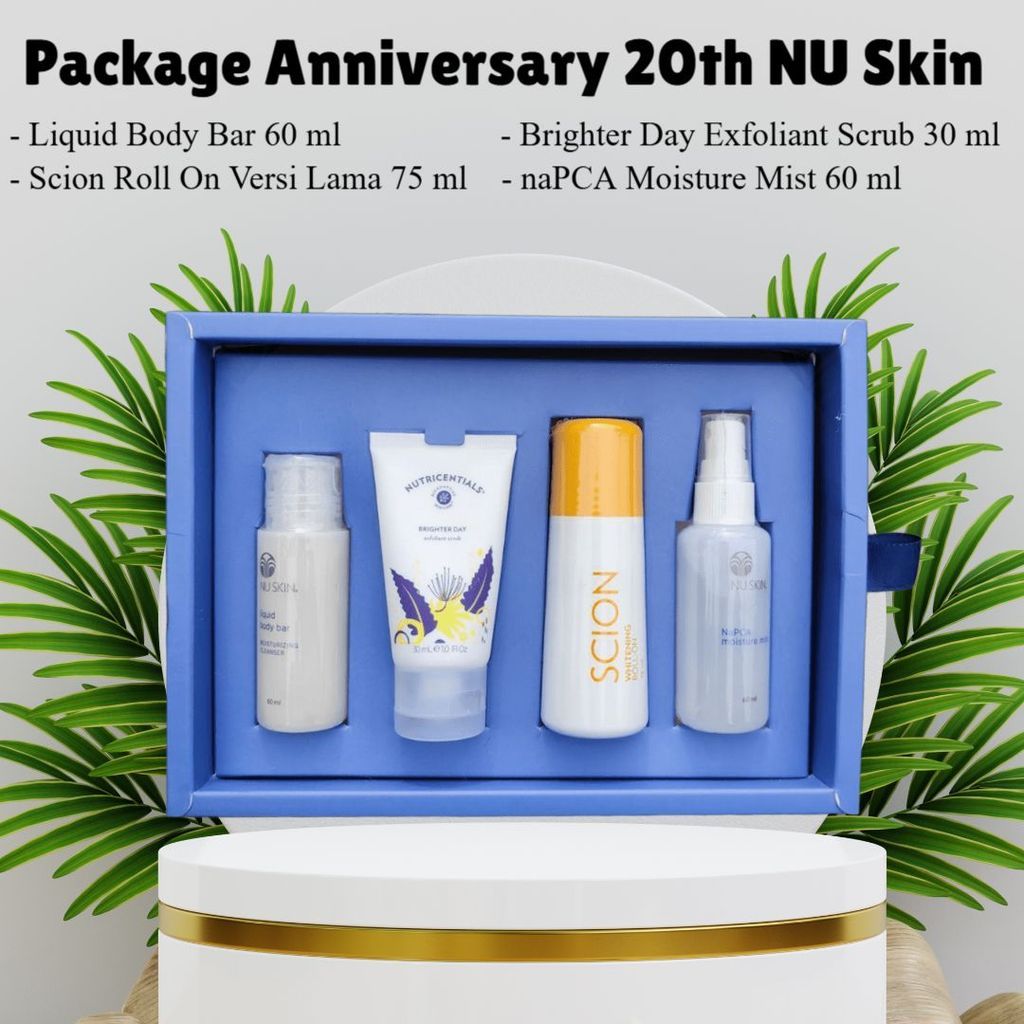 Napcha Travel Kit Roll On Exfoliant Scrub Original Paket Anniversary 20th NU Skin / Box Eksklusif 20