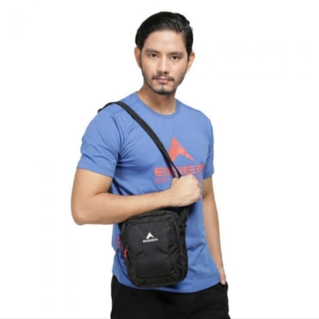 MUT_SHOP Eiger1989 Hitam Tas Selempang Original Portege Vertikal Pouch - Pra Store - AZ32