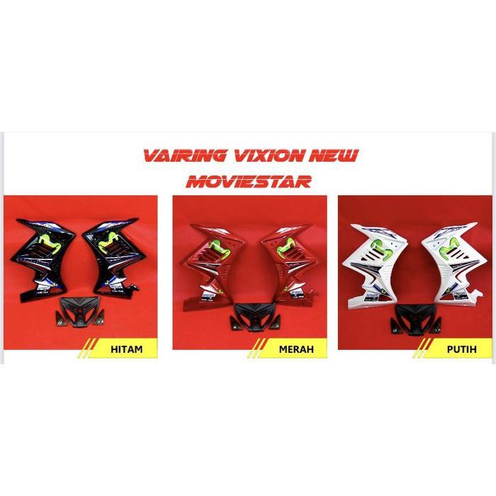 New PROMO FAIRING VIXION NEW 1SET (KIRI KANAN) STIKER MOVIESTAR FARING SAYAP BODY Best Quality By Gi