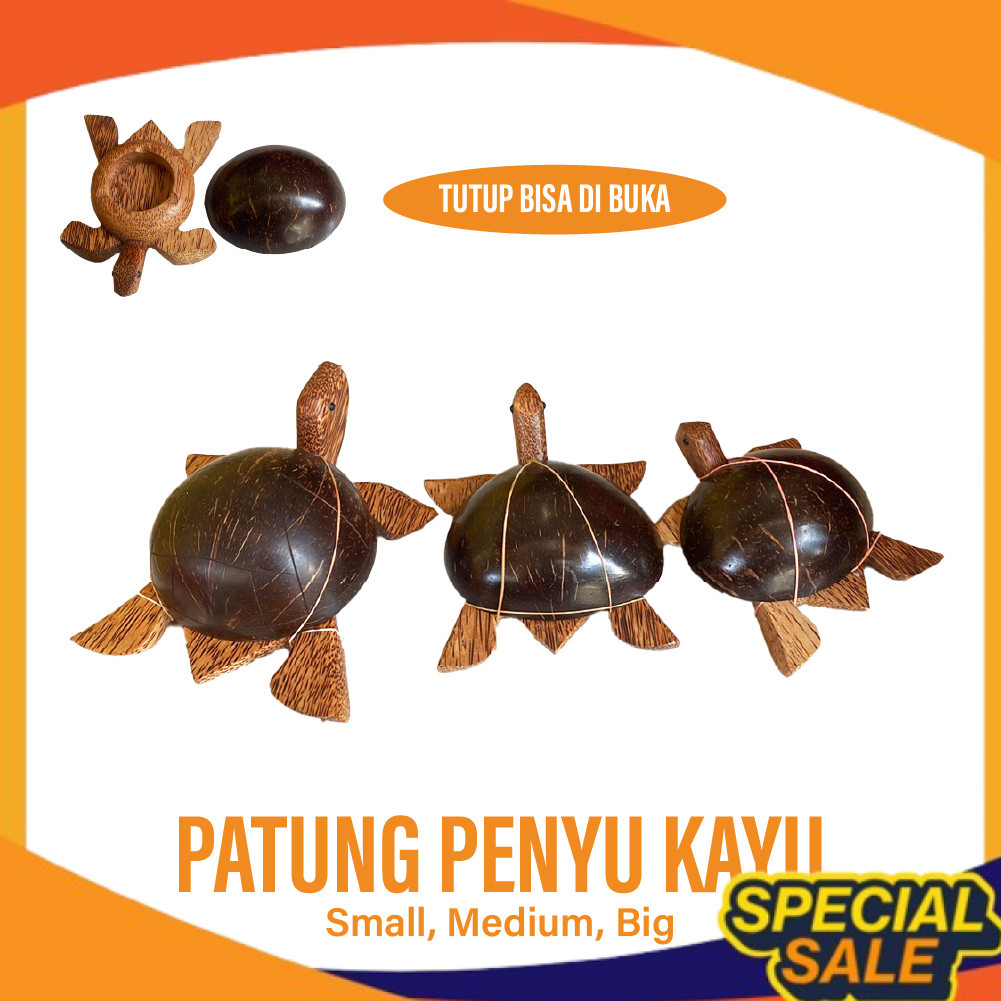 Asbak kura kura Cangkang Buka Tutup - Asbak Penyu - Asbak Rokok - Tempat Puntung Rokok - Asbak Motif