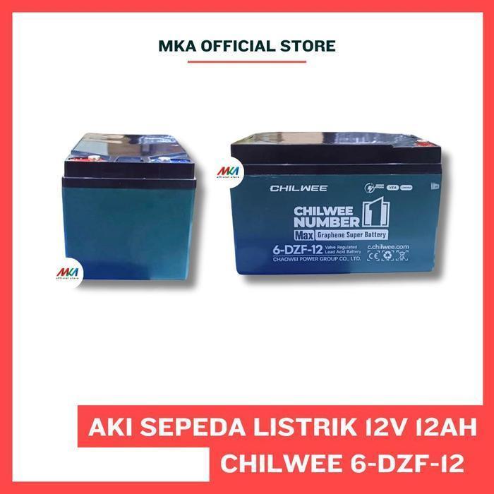 Aki Sepeda Listrik CHILWEE 6-DZF-12 / 6DZF12 - Baterai Sepeda Listrik ; 12V - 12AH
