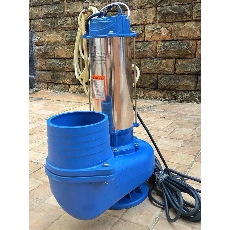 MAXPUMP Pompa Celup Air Kotor 6 Inch Stainless Steel Non Otomatis Submersible Water Pump 220V Indust