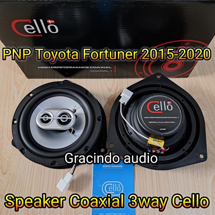 Speaker pintu Coaxial Cello 3way PNP OEM Toyota Innova Fortuner 16-20