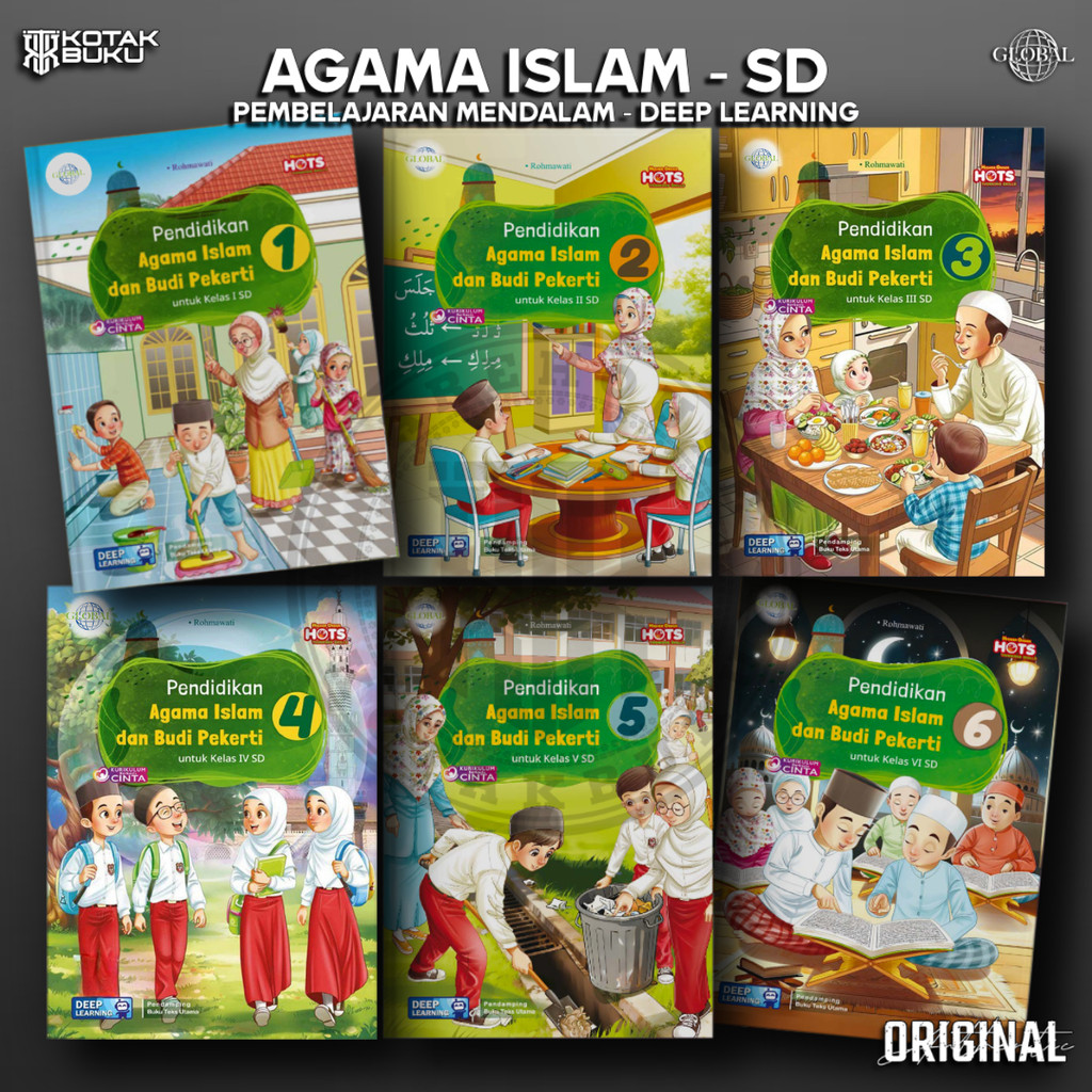 [ TS ] Buku Agama Islam kelas 1 2 3 4 5 6 SD Deep Learning / PAI SD / Global / Tiga Serangkai
