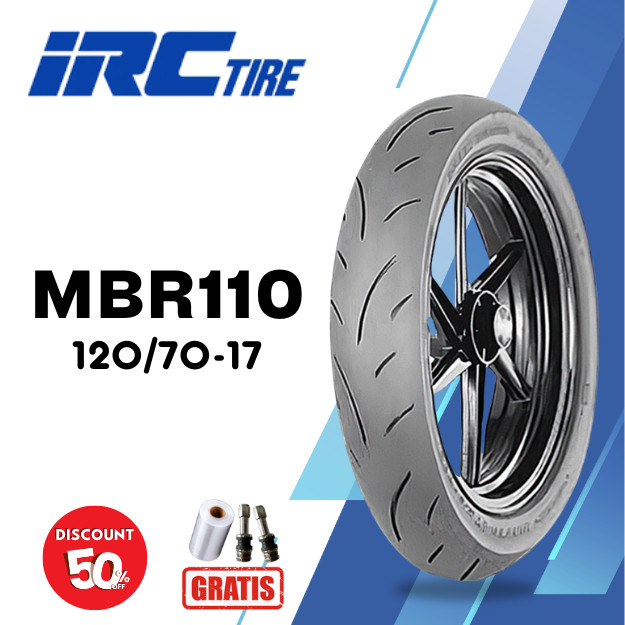 Ban Motor Soft Compound IRC MBR-110 120/70 Ring 17 Tubeless