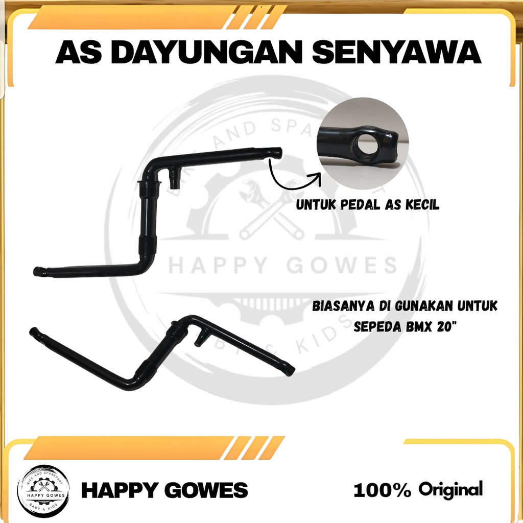 HG AS DAYUNGAN SENYAWA SEPEDA BMX AS TENGAH LANGSUNG BMX 20 inchi