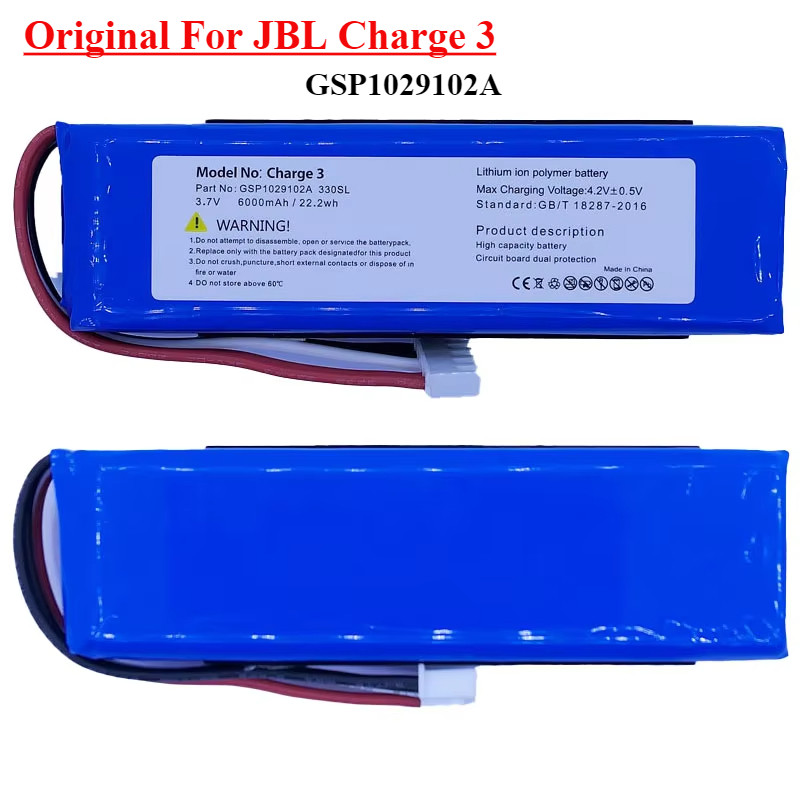 Original 6000mah Replacement Battery for JBL Charge 3 Charge3 2016 Version Speaker Lithium Polymer G