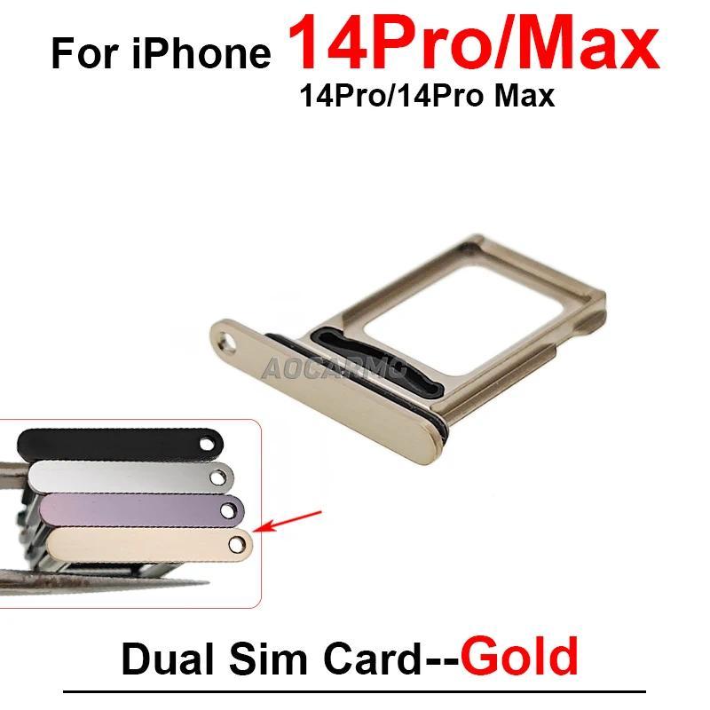 Dual Sim Tray For iPhone 14 Pro Max 14PLUS 14Pro 5G SIM Card Holder Slot Replacement Parts