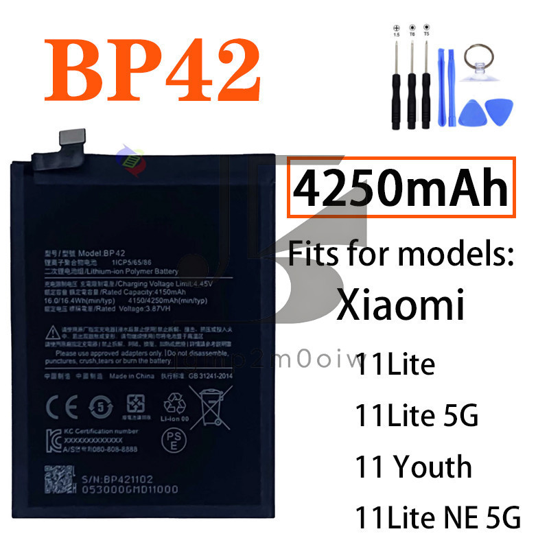 Baterai Batre For Xiaomi 11Lite / 11Lite 5G / 11 Youth / 11Lite NE 5G Battery BP42 Battery
