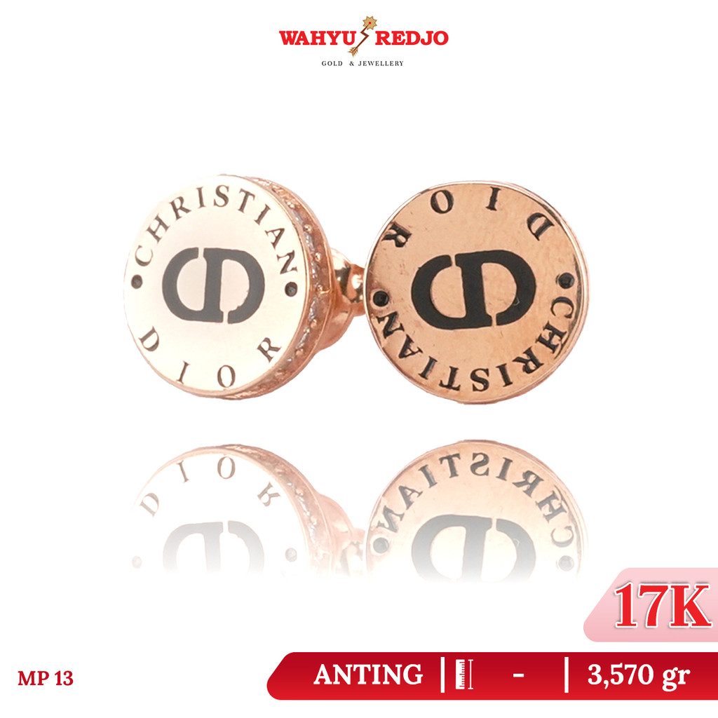 Anting-Anting Emas 17K Rosegold Wahyu Redjo AN-17K-31738099-PMR