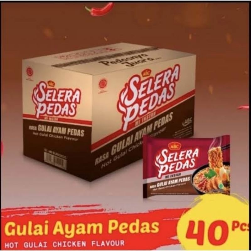PROMO Mie ABC Selera Pedas Ayam Gulai 1 Dus