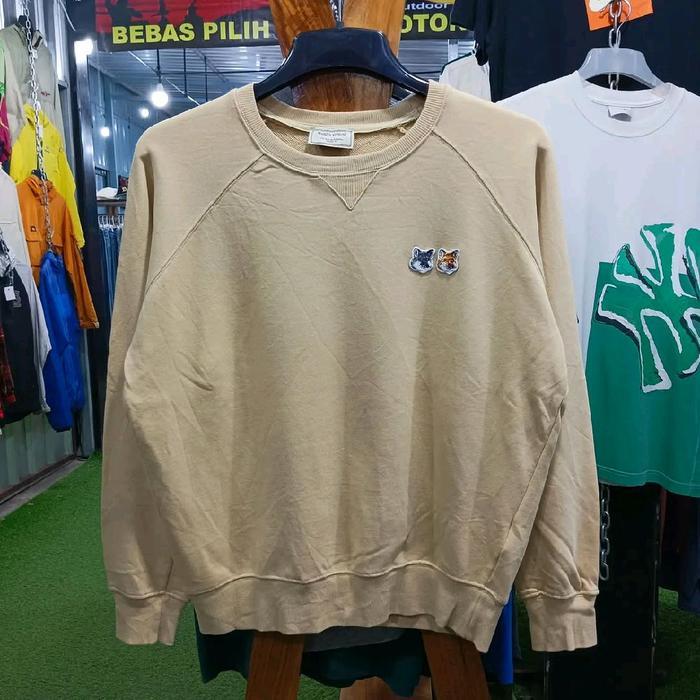 crewneck MAISON KITSUNE boxy size XL‎ ORIGINAL