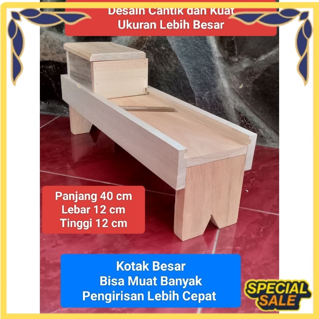 Pengiris bawang JATI BELANDA Ukuran BESAR/ Irisan bawang merah/Pengiris serbaguna WAJIB PUNYA 