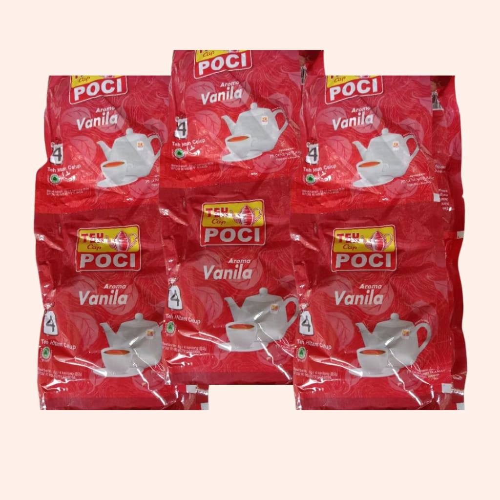 *ASH* Teh Celup Cap Poci Vanilla Sachet Renceng isi 10