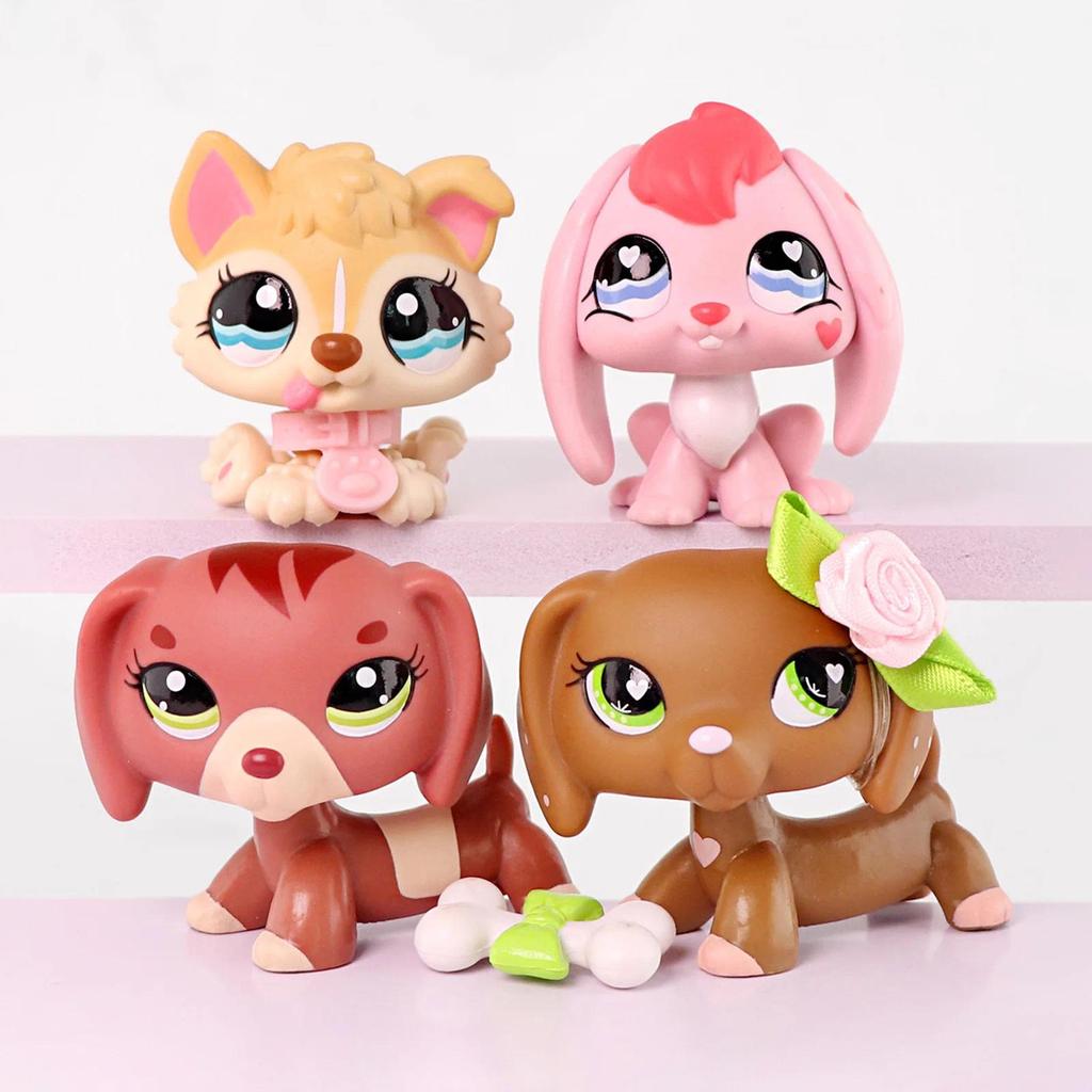 Lovely Minilpsshop Pet Shop Kitten Rabbit Dashund for lps Pets