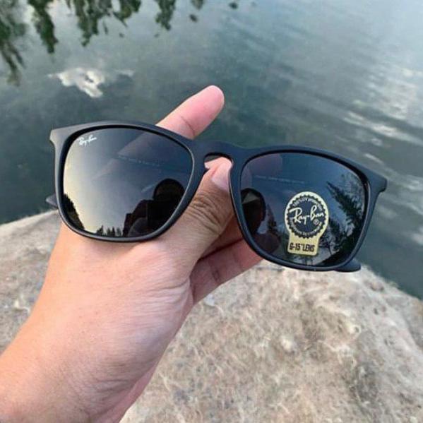 kacamata sunglasses Rayban Chris Lensa Kaca Hitam Doff