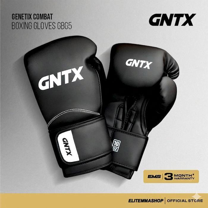 GENETIX COMBAT GNTX Boxing Gloves GBG5 BlackWhite sarung tinju muaythai boxing - 10