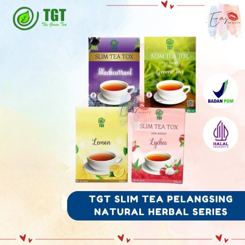 TGT Slim Tea Detox 1 Box 20 | Teh Diet Pelangsing Alami