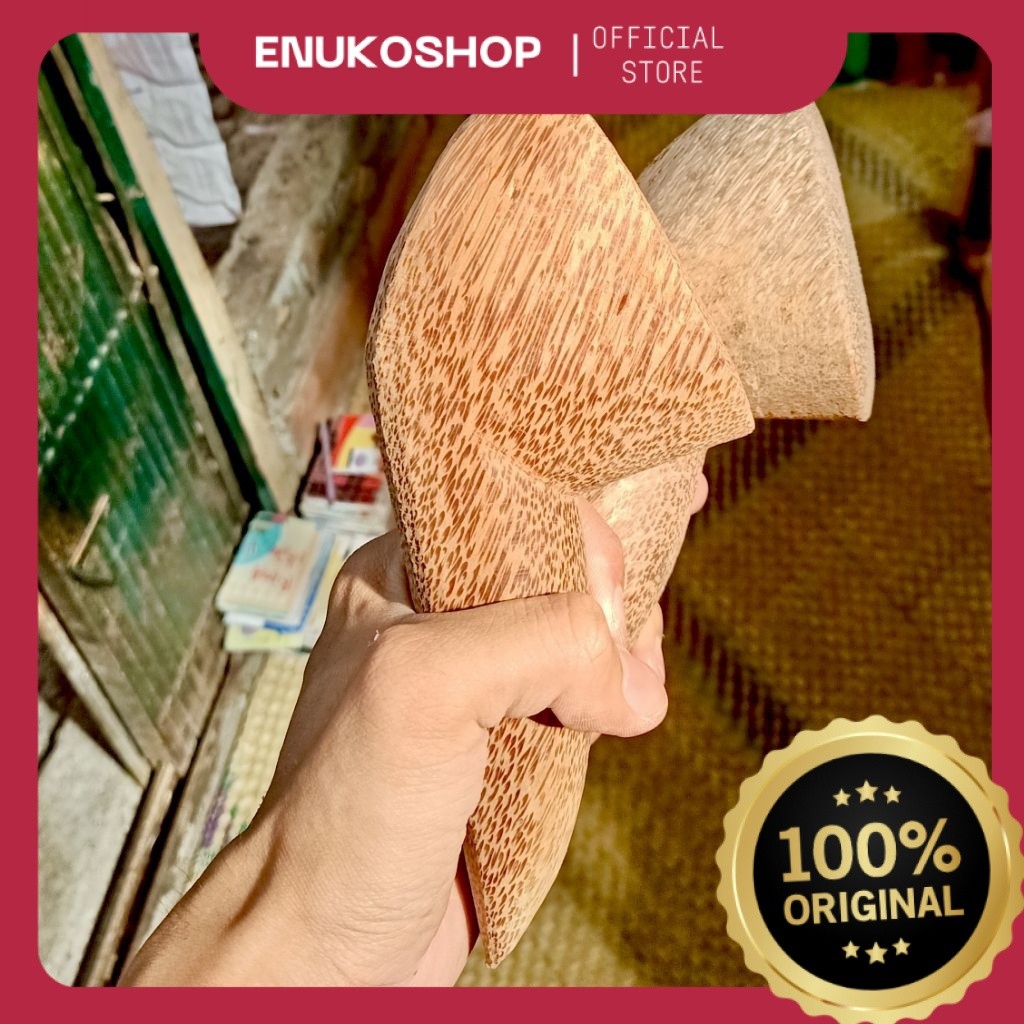 Ulekan Kayu Akar Kelapa BESAR / Ulekan Gado Gado / Ulekan Kayu UB
