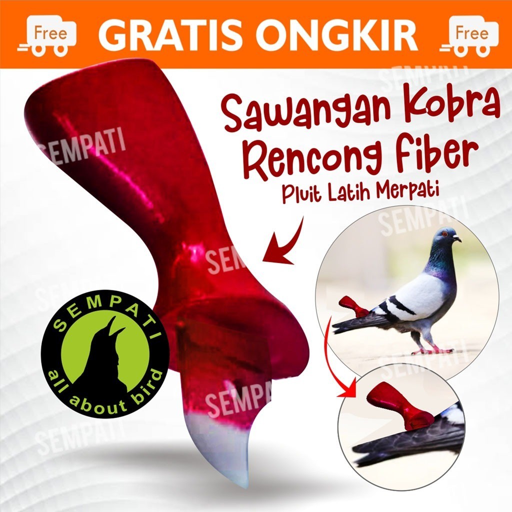 SEMPATI Sawangan Merpati Balap Bahan Fiber Gendong Model Kobra Cobra Gondok Sulingan Sempritan Siula