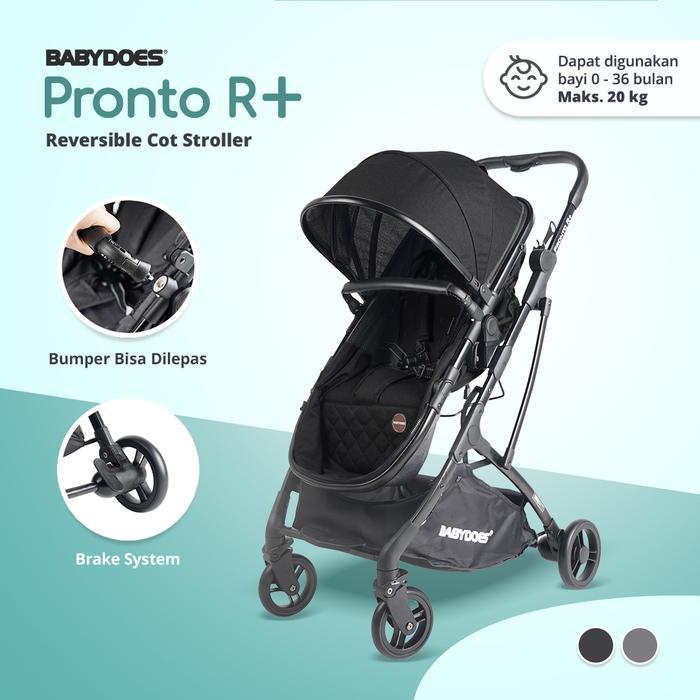BABYDOES PRONTO R+ Stroller - BLACK