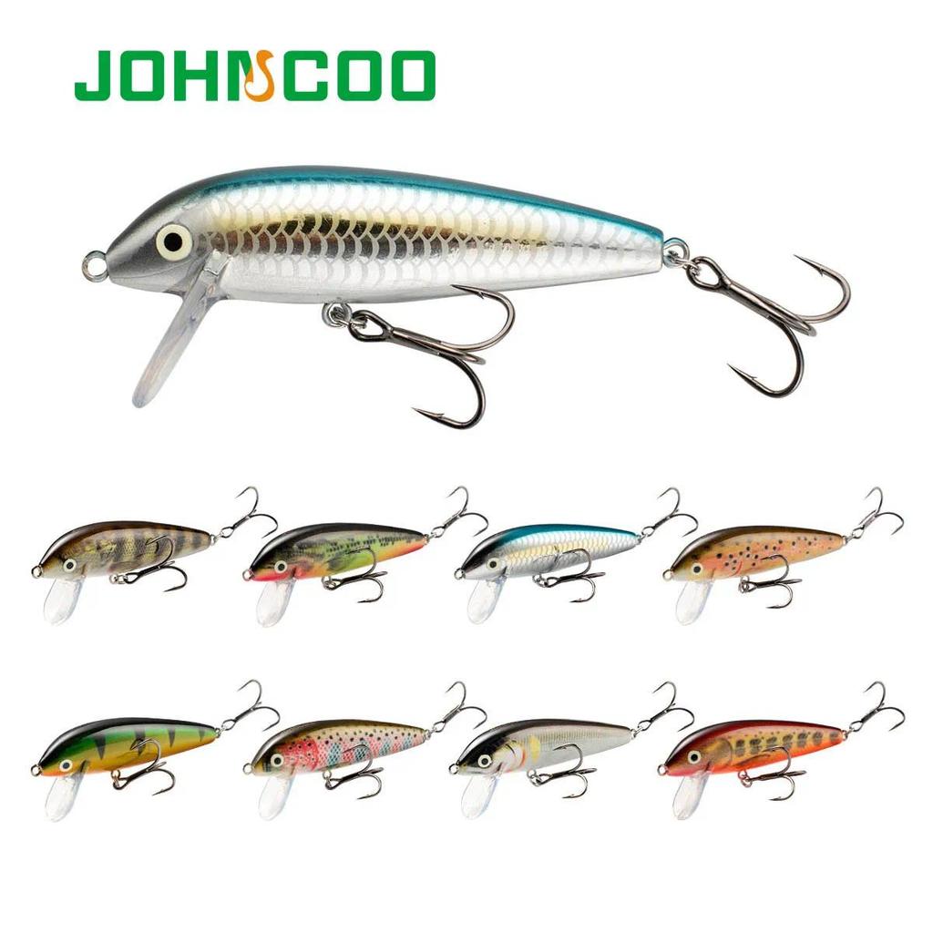 JOHNCOO Sinking Minnow Fishing Lure 7cm 7.5g Artificial Trout Lure Stream Lake Jerkbait Rockfishing 