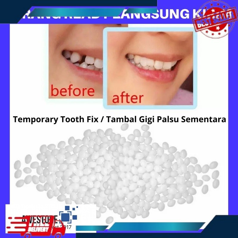 Temptooth DIY Temporary Tooth Repair Kit Denture Adhesive Teeth Lem Gigi Palsu Tambal Sementara Cosp