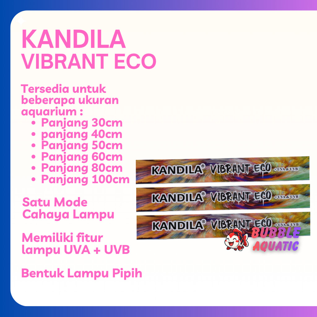 Lampu Aquarium Vibrant Eco Series EV300 / EV400 / EV500 / EV600 / EV800 / EV1000