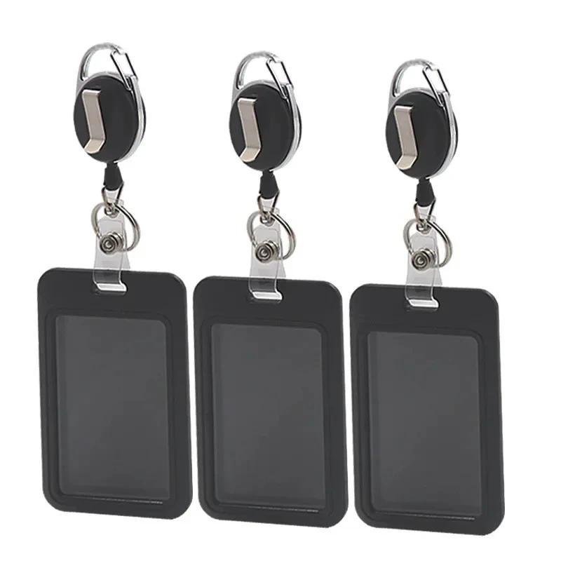 1/3 Work Permit Set - Employee ID Holder Retractable Neck Hanger - Office ID Holder, Badge, Access C