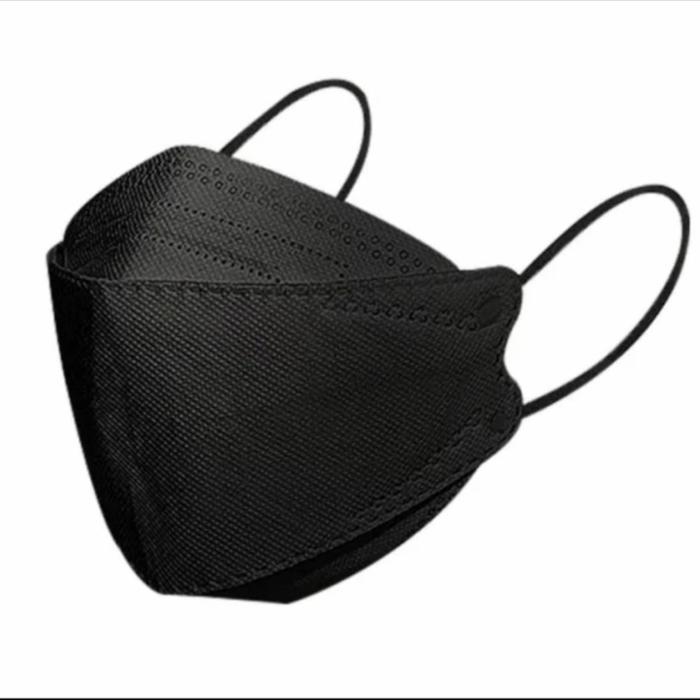 Masker KF94 putih isi 50 pcs - hitam tanpa box