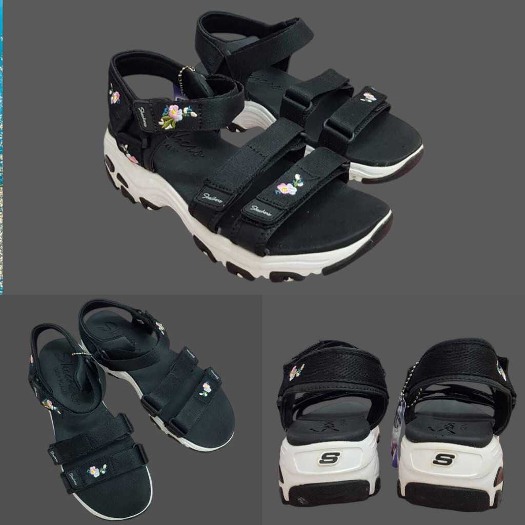 SANDAL SKECHERS D'LITES WOMEN/SEPATU SKECHERS D'LITES FRESH CATCH/SKECHERS D'LITES SANDAL WANITA