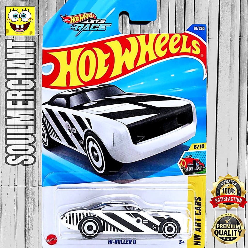 Hot Wheels Hi-Roller II Putih Mobil Balap