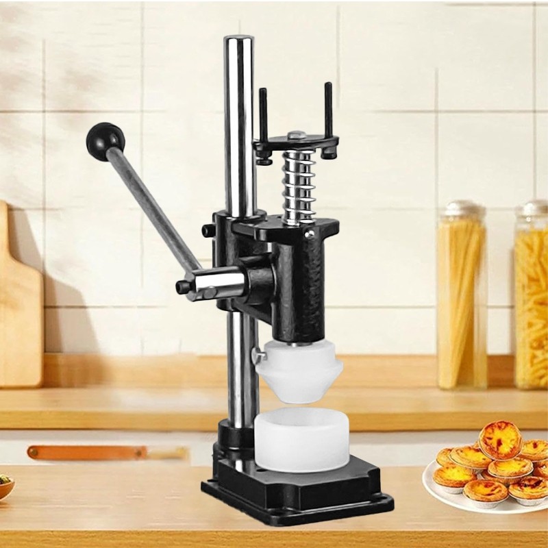 Mesin Cetak Pie Susu Manual Egg Tart Pressing Machine Alat Pembuat Kulit Pie Cetakan Kue Bahan Besi