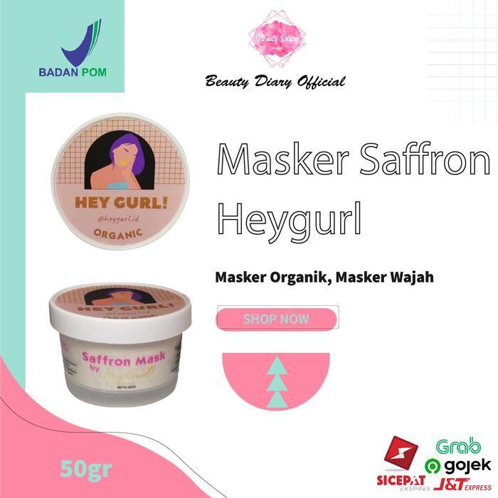 Saffron Mask By Heygurl / Masker Organik Saffron / Masker Wajah