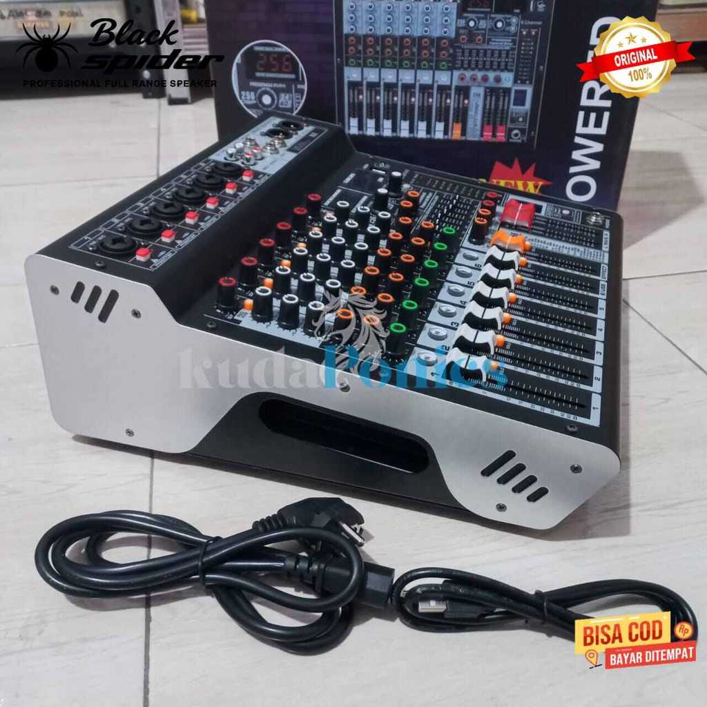 Power Mixer Black Spider NX 6 - Audio Mixer 6 Channel NX-6 Original