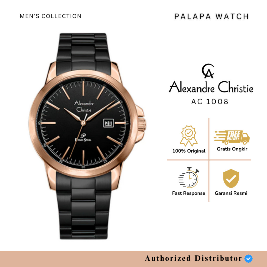 Jam Tangan Pria AC 1008 AC1008 Rantai