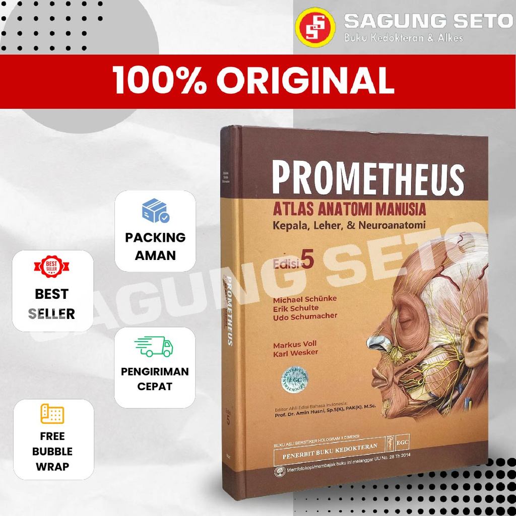SATUAN BUKU PROMETHEUS EDISI 5 KEPALA ,LEHER &NEUROANATOMI ( 1 BUKU )