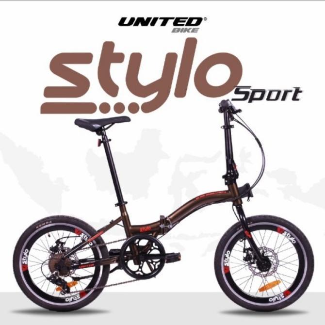 sepeda lipat 20 inch united stylo 5 speed
