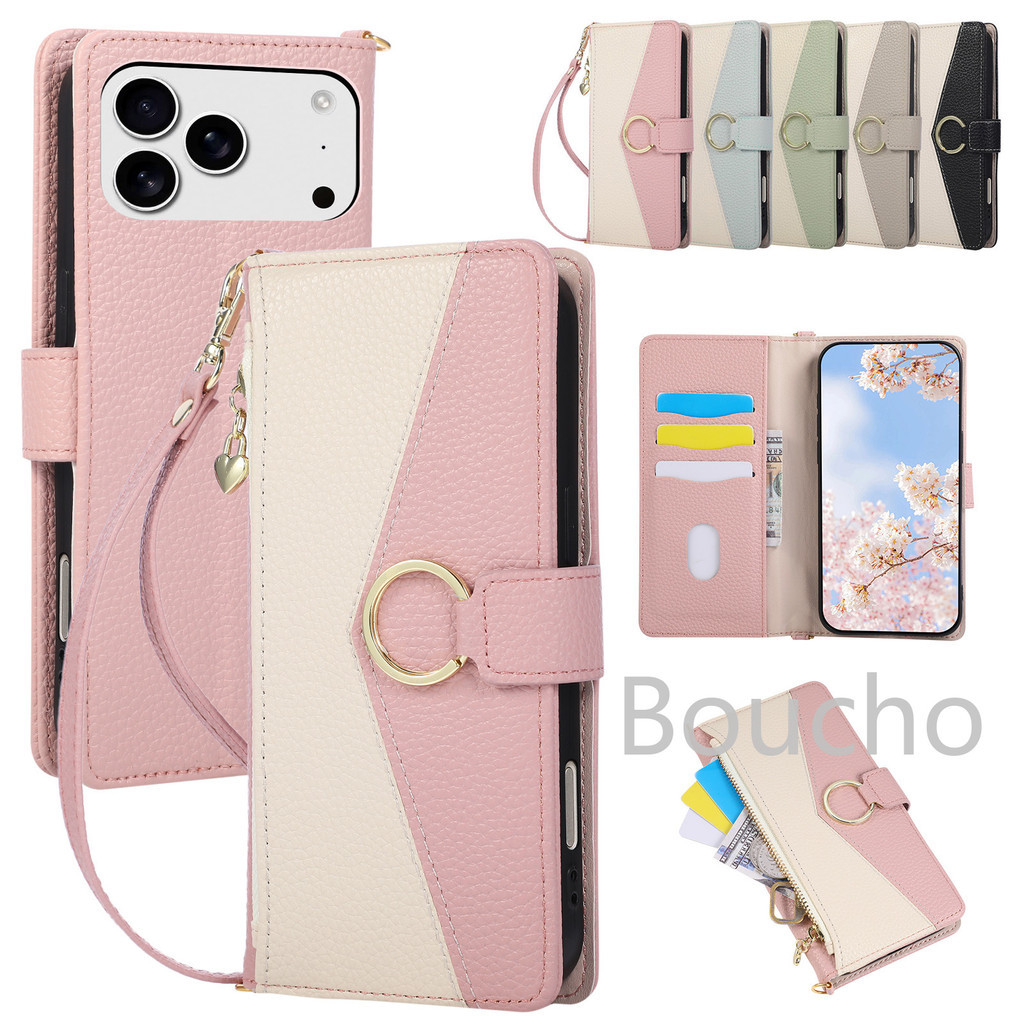 Dompet Casing Ponsel untuk OPPO A3X A5X A6X A5 A3 A6 Pro A5i A80 A60 A18 A38 A98 A57 A77 A77S 4G 5G 