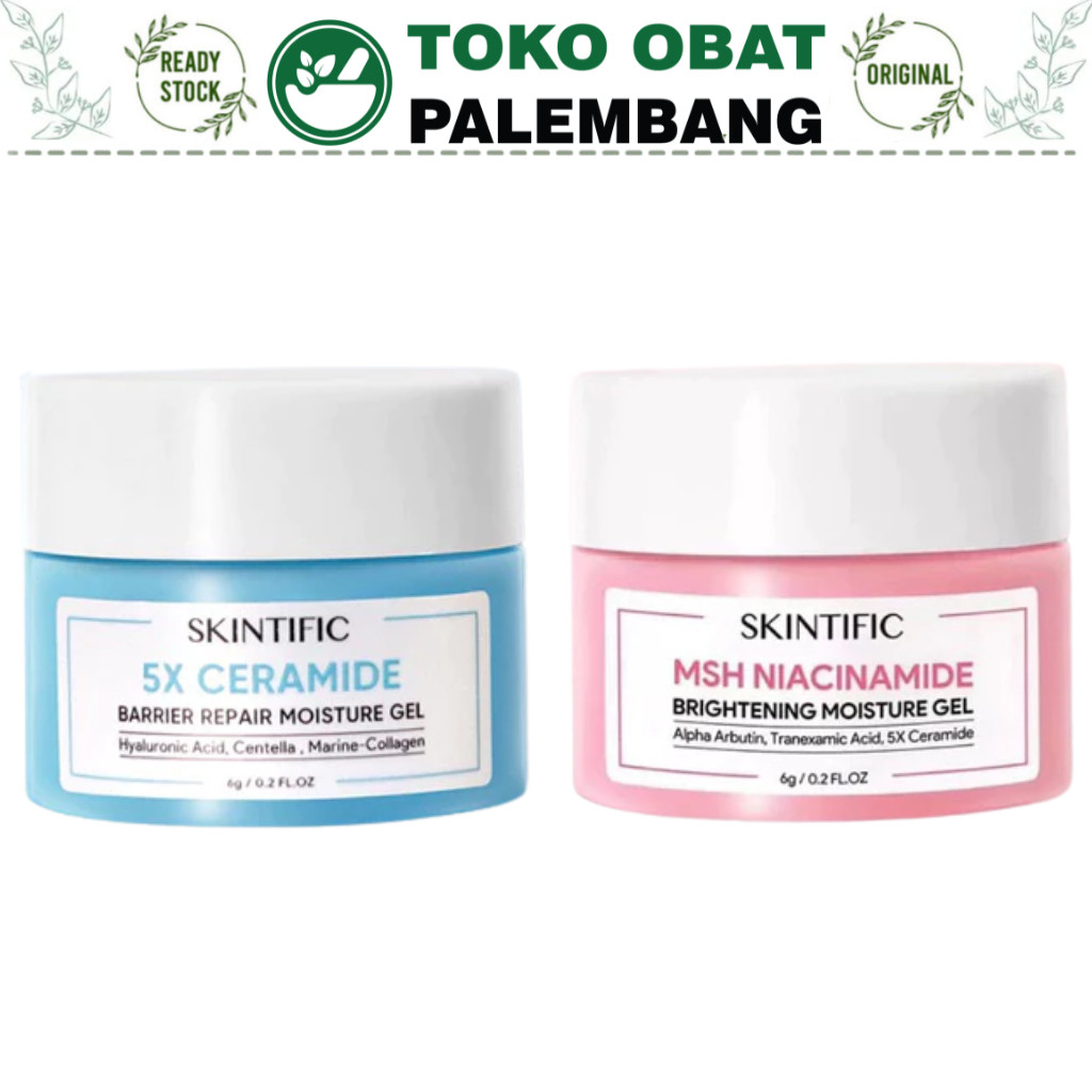 SKINTIFIC TRAVEL MINI SIZE MOISTURIZER NIACINAMIDE CERAMIDE PELEMBAB WAJAH UKURAN KECIL SKINTIFIK