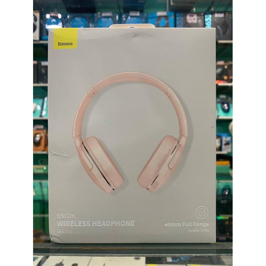 Headphone Wireless Headset Baseus Encok D02 Pro Bluetooth 5.0 - Pink