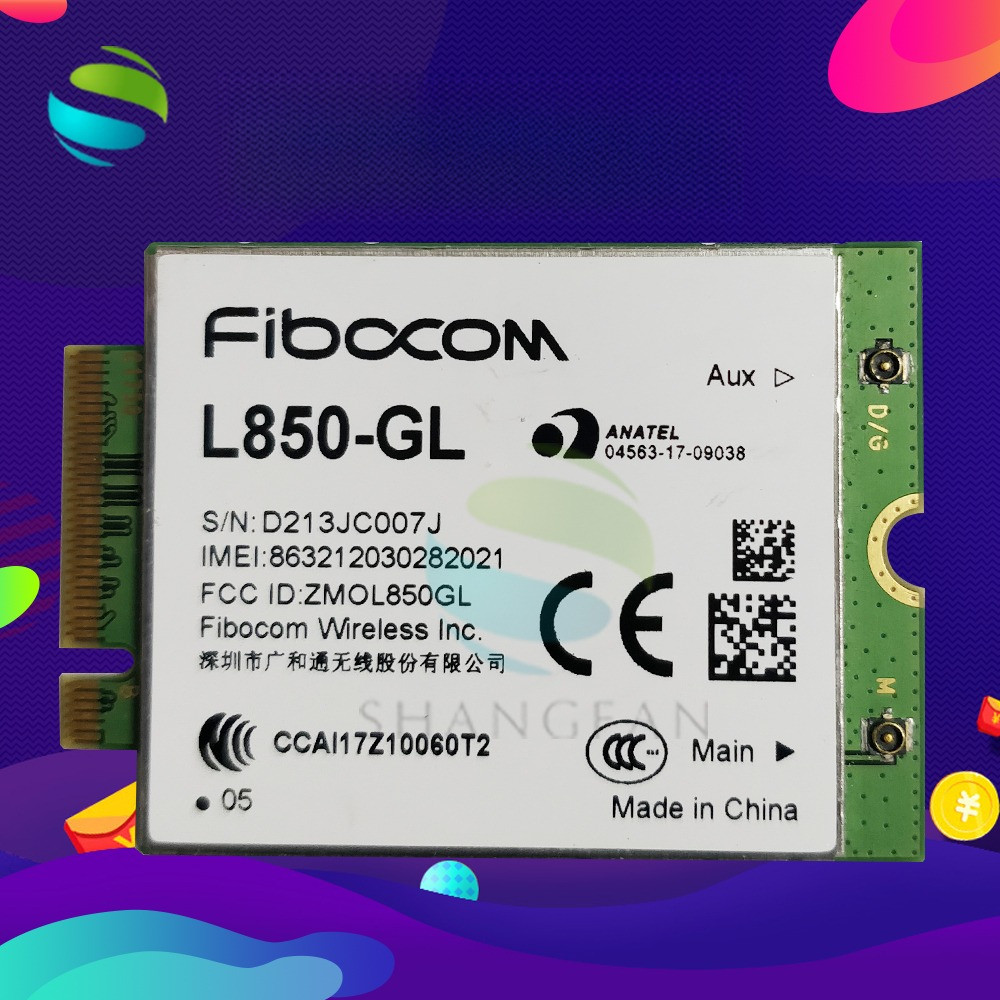 Fibocom L850-GL Full Netcom 4G Wireless Module Downstream 450Mbps Unicom 3g/4g Mobile 4g Telecom 4g 